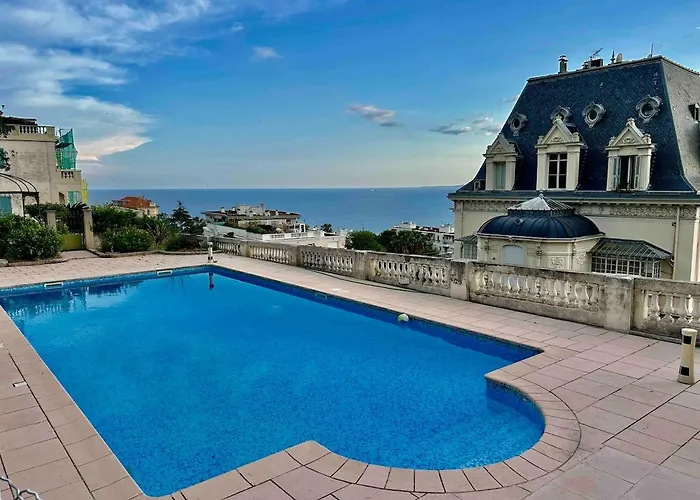 Апартаменты With Large Terrace & Sea View Over Ницца